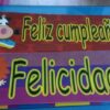 Letrero Felicidades / cumpleaños