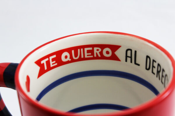 Taza Grande te quiero al derecho