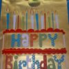 Bolsa de regalo Mediana brillosa happy birthday