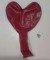 Globo Latex 9" corazon rojo